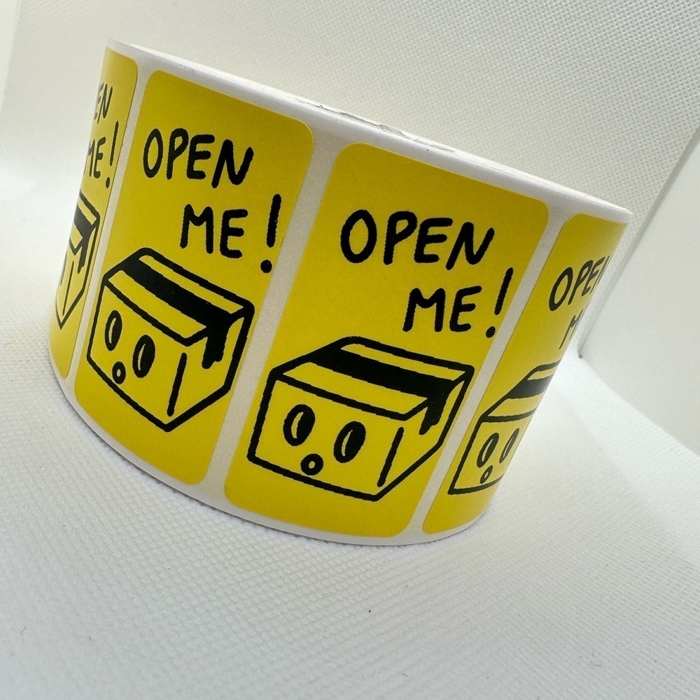 100pcs open me sticker | Stickers for Poshmark | shipping supplies | 2x1 - Picture 6 of 12